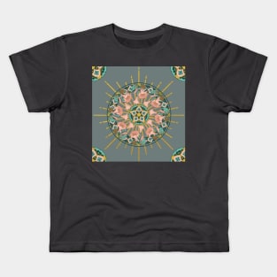 Angel's Trumpet Mandala Kids T-Shirt